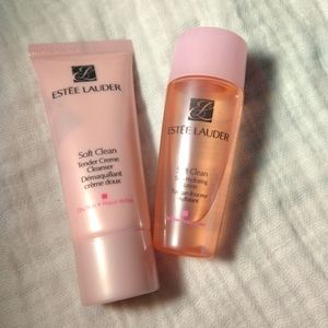 NEW Estee Lauder Soft Clean Tender Creme Cleanser & Silky Hydrating Lotion